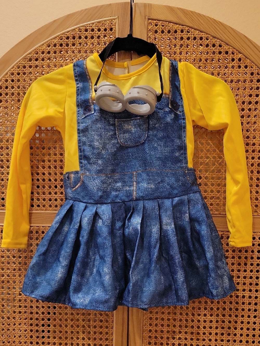 Rubie's Yellow and Blue Denim-Look Kids Costume Dress with Goggles